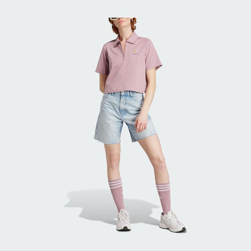 adidas Originals Cropped Polo Shirt