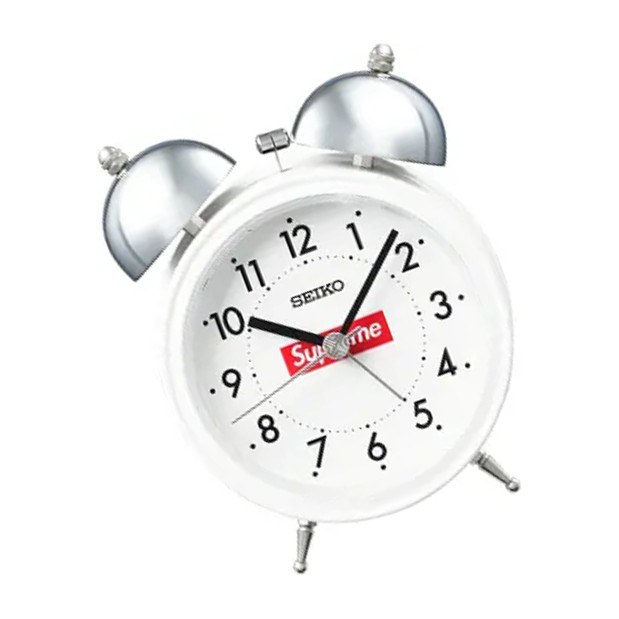 Supreme Seiko Alarm Clock White