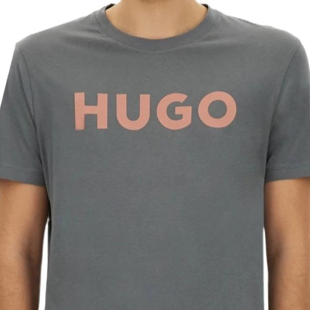 HUGO BOSS Logo Crew Neck T-Shirt Gray