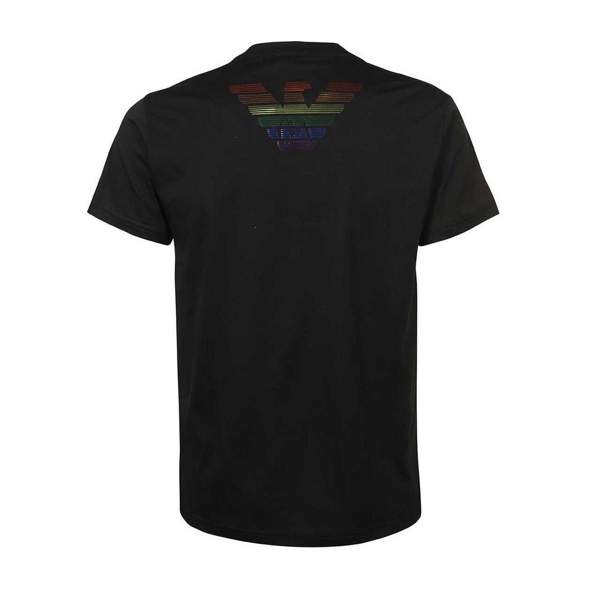 Emporio Armani Logo V-Neck T-Shirt Black