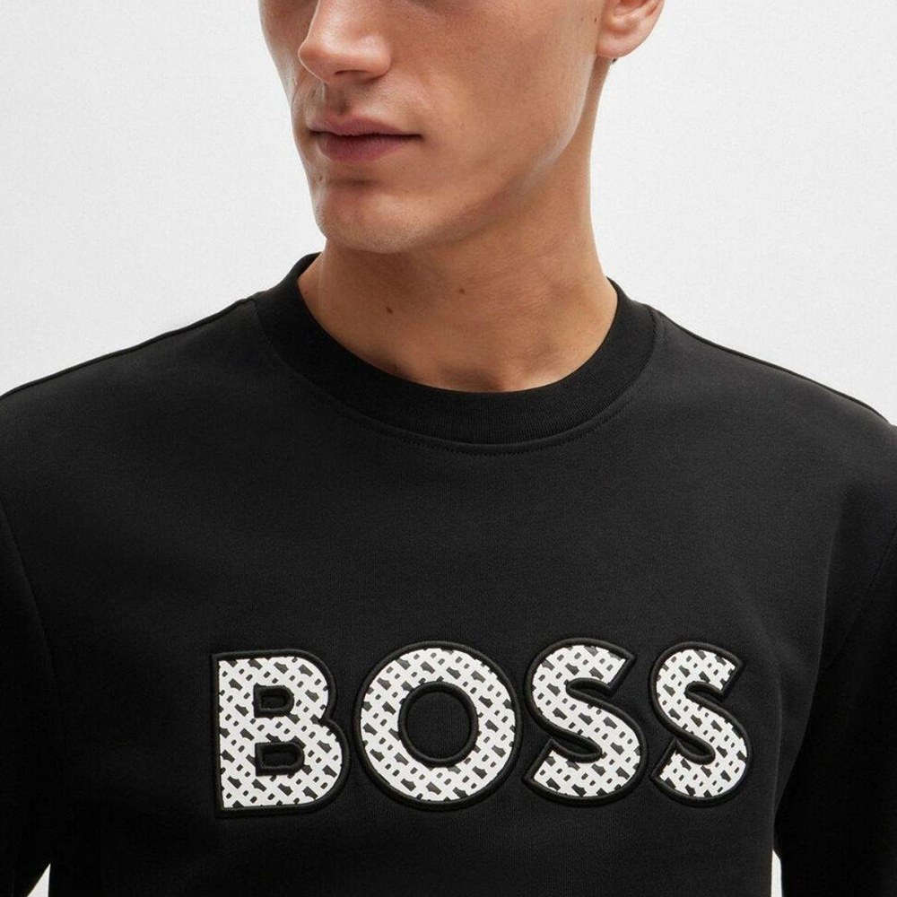 HUGO BOSS Logo Crewneck Sweatshirt Black