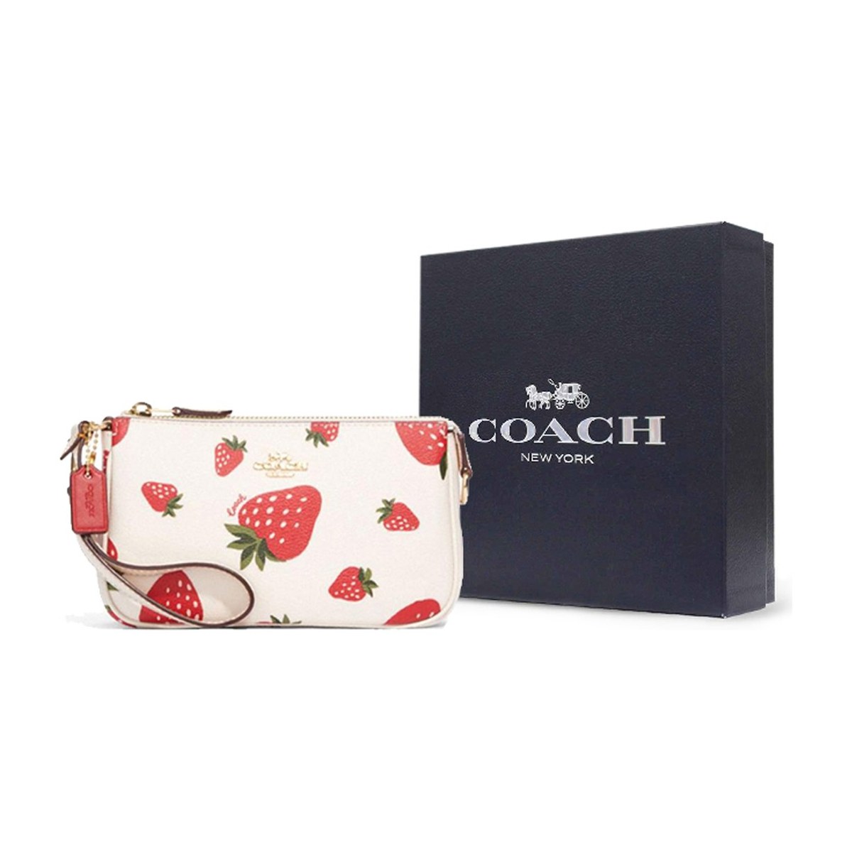 COACH Nolita 19 Strawberry Print