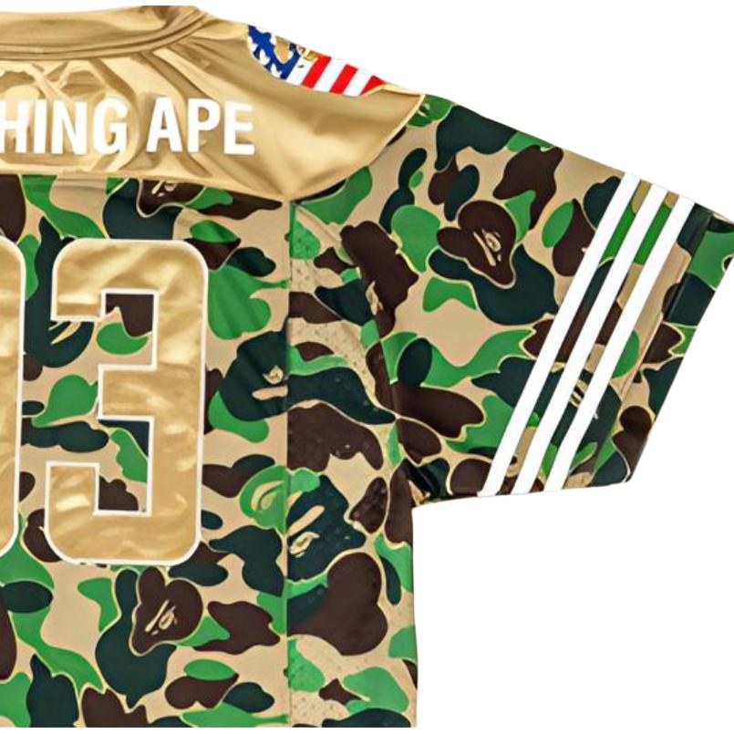 BAPE x adidas Camo Football Tee