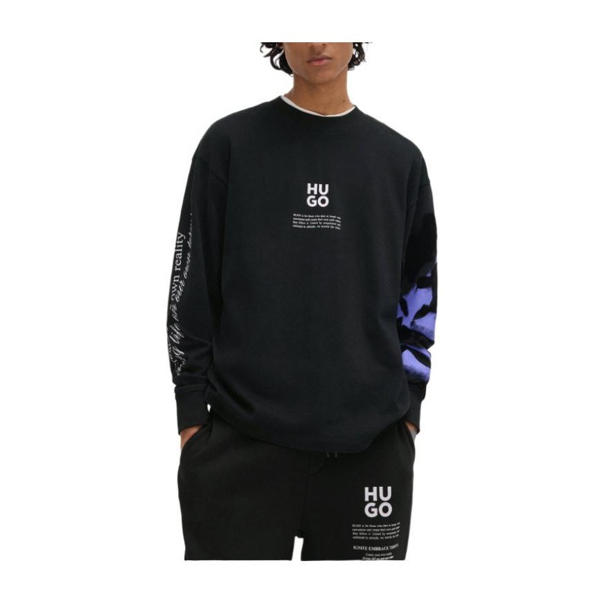 HUGO BOSS Logo Crewneck Sweatshirt Black
