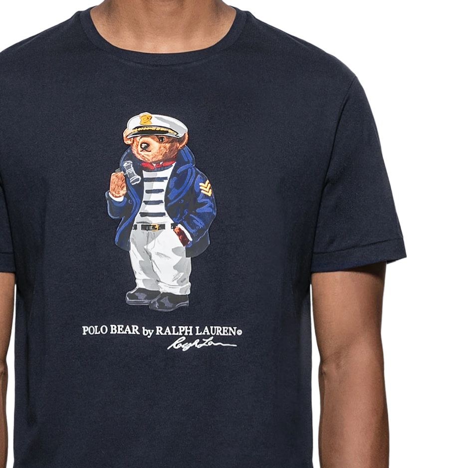 Polo Ralph Lauren SS24 Captain Bear Tee Navy