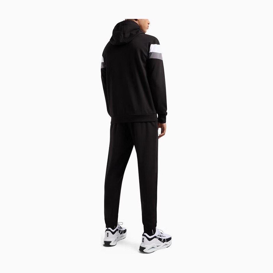 Emporio Armani EA7 FW24 Hoodie Set Black