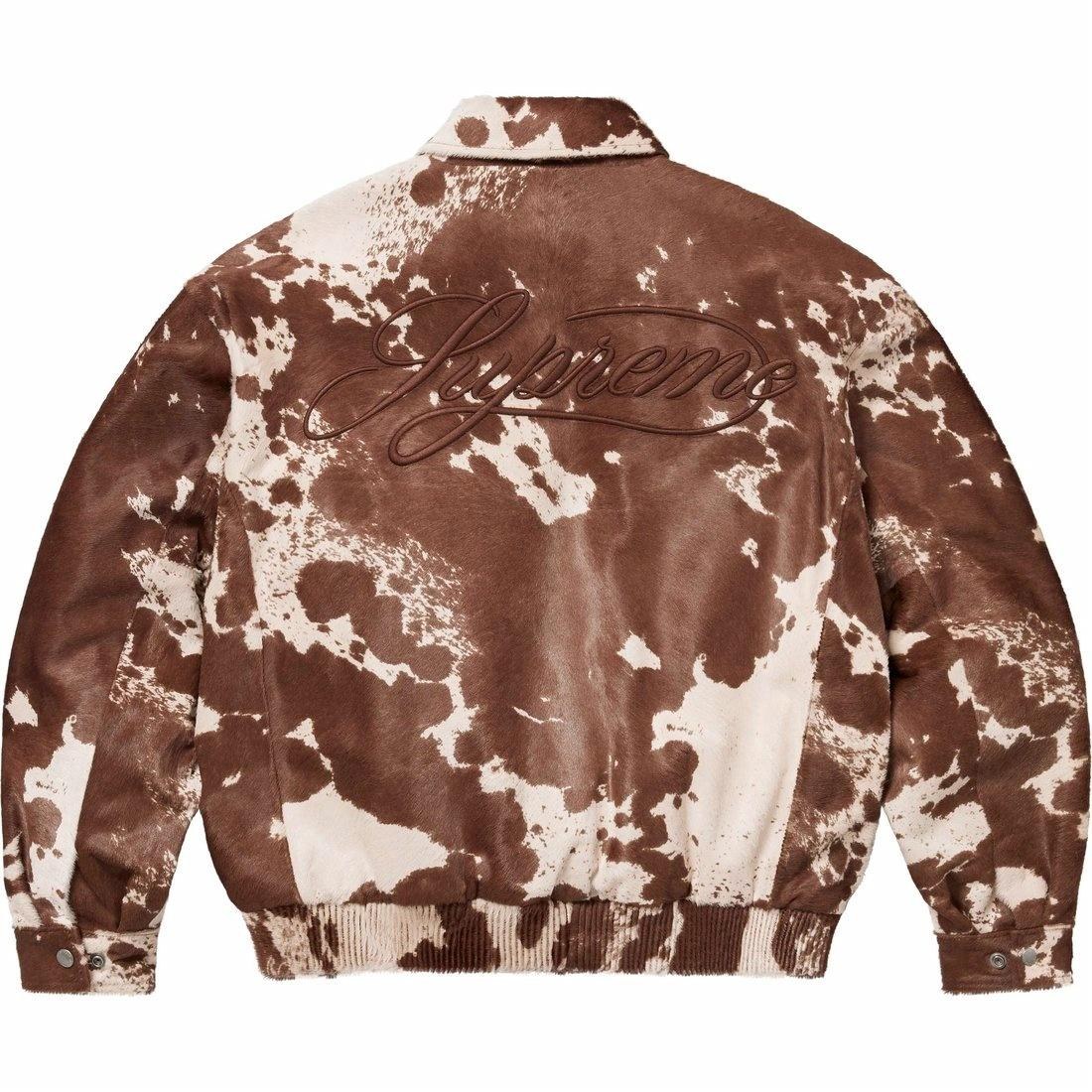 Supreme Ponyhair Varsity Jacket