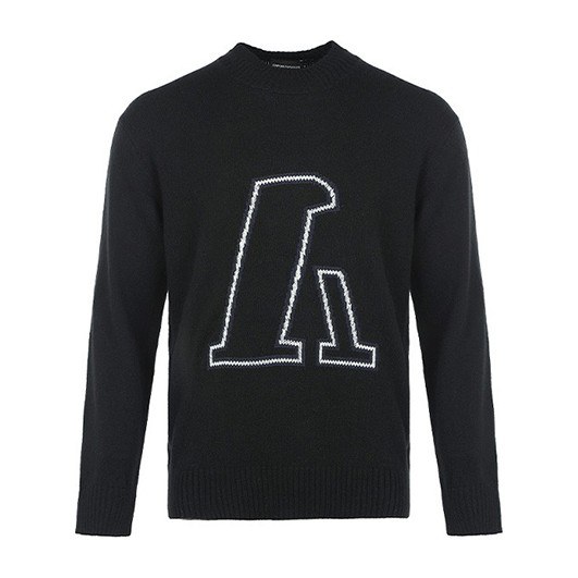 Emporio Armani Pullover Knit Sweater Black