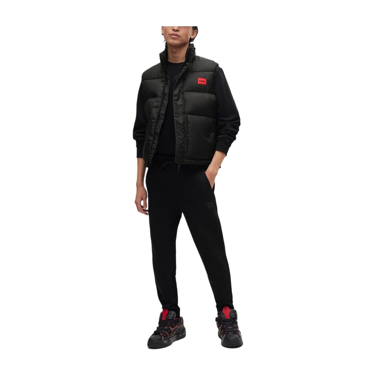 HUGO BOSS Cotton-Terry Tracksuit Bottoms With Logo Detail