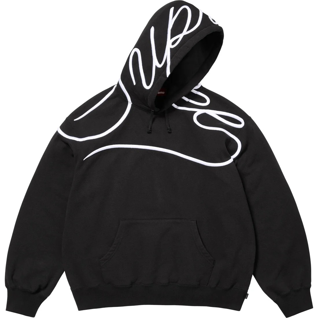 Supreme SS25 Shoulder Script Hooded Sweatshirt