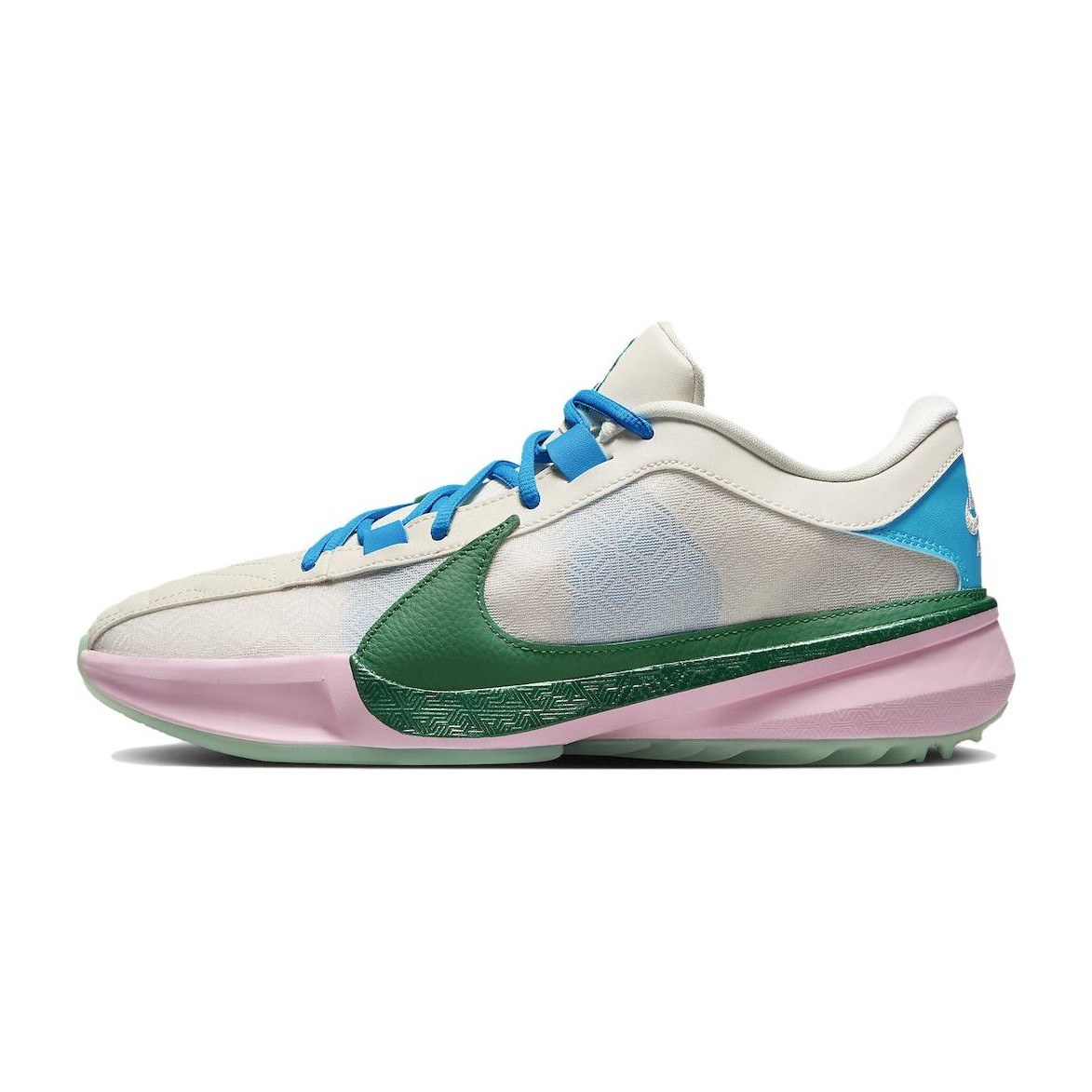 Nike Zoom Freak 5 White Pink Green
