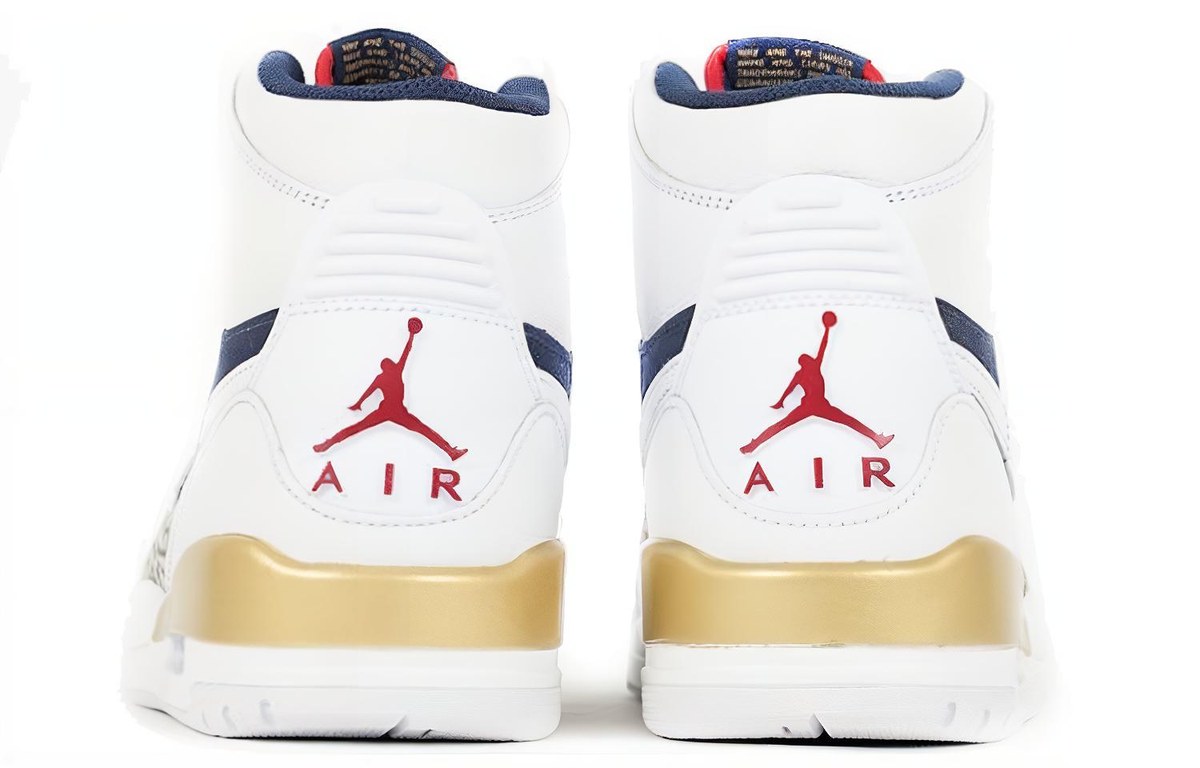 Jordan Legacy 312 White Blue Gold