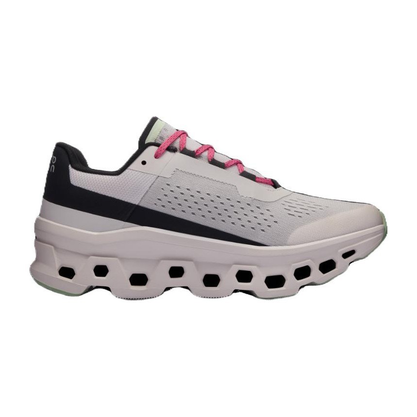 On Cloudmonster Grey Black