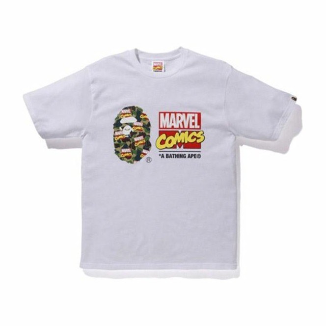 BAPE x Marvel Camo Tee White
