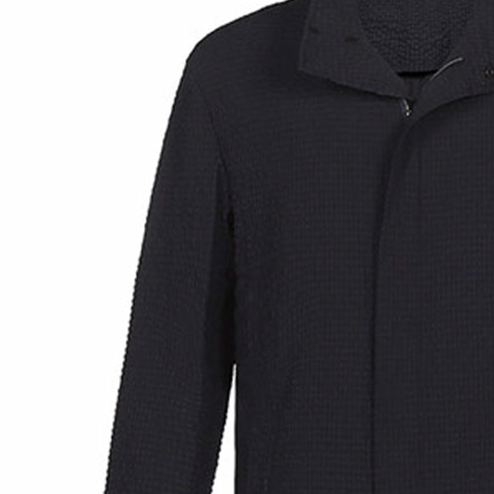 Emporio Armani FW21 Zip Coat Navy