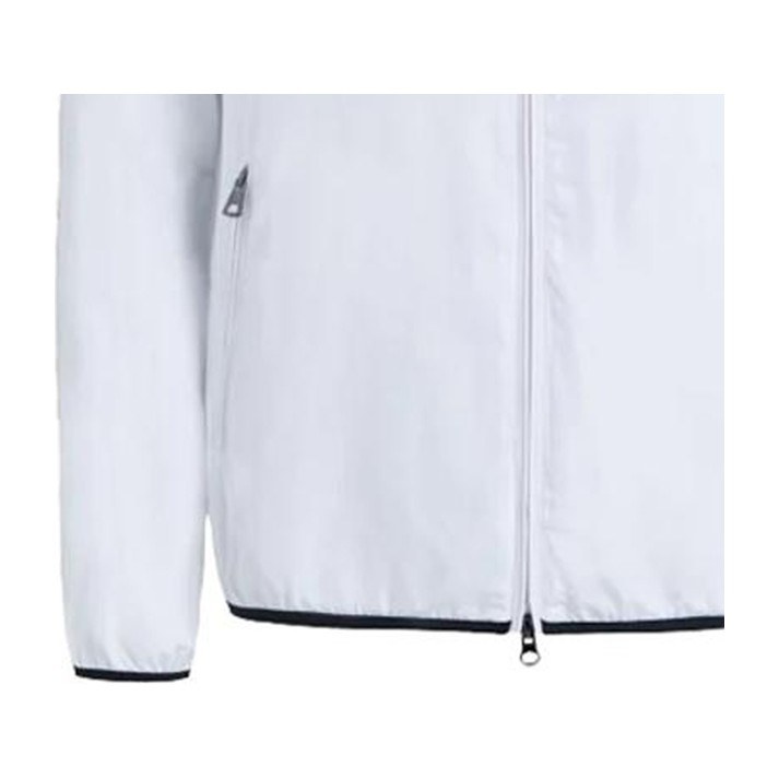 Emporio Armani Logo Zip Jacket White