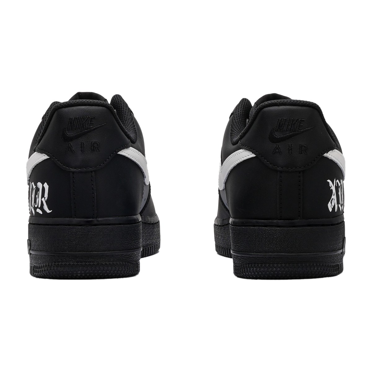 Nike Air Force 1 Black Silver Y2K