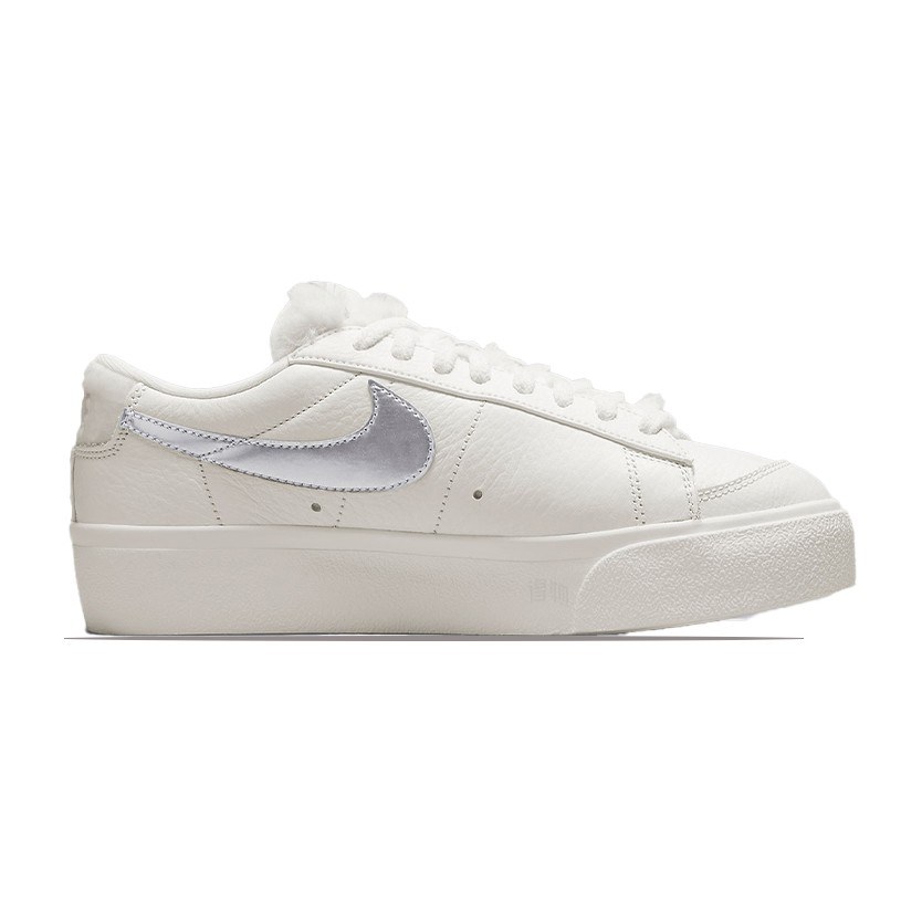Nike Blazer Low Platform White Silver