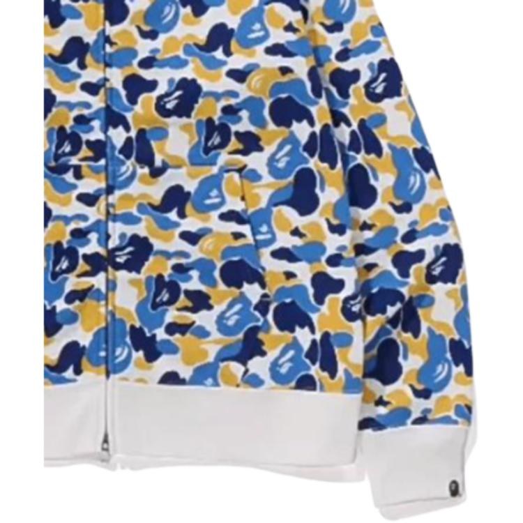BAPE Shark Hoodie Blue Yellow