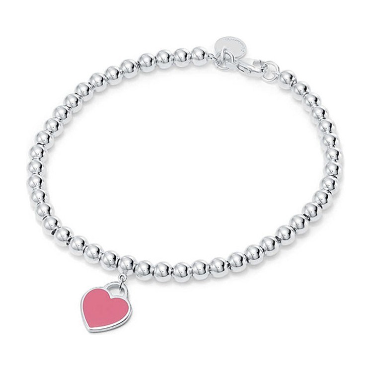 Tiffany & Co. Return To Tiffany Pink Enamel Bracelet