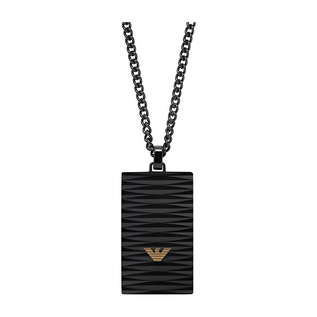 Armani Eagle Necklace Black