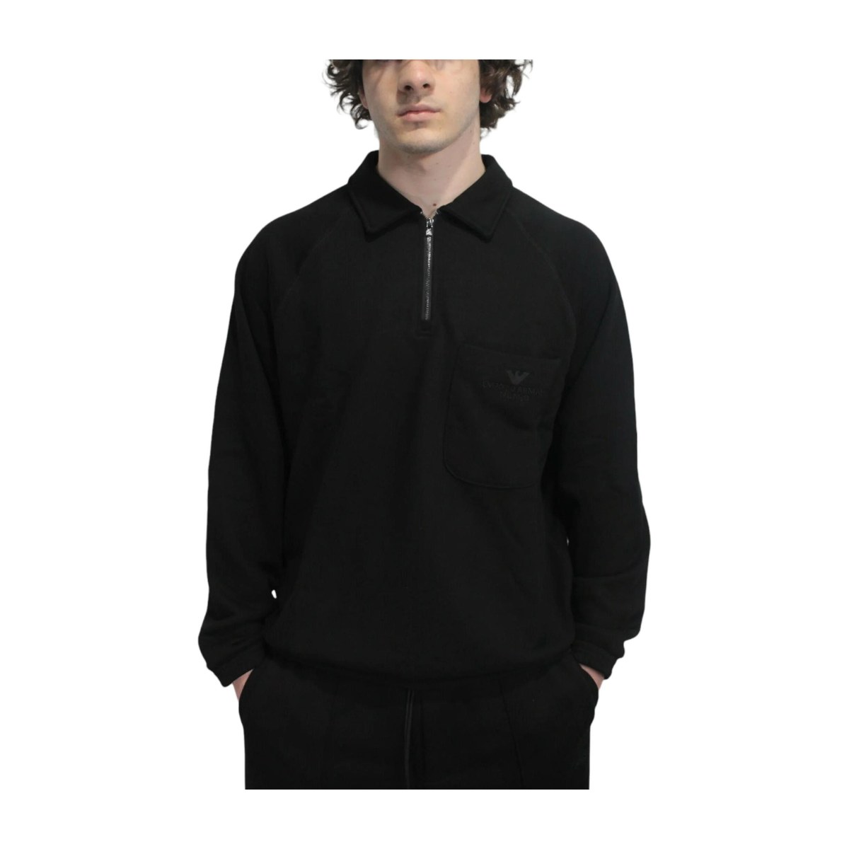 Emporio Armani SS24 Logo Embroidered Pullover