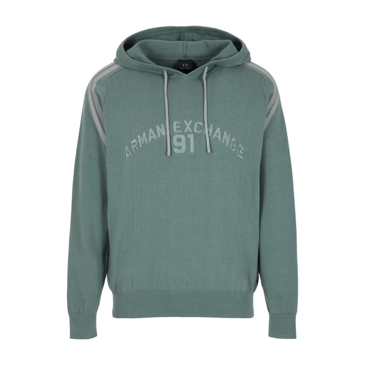 Armani Exchange Hoodie Grey Green
