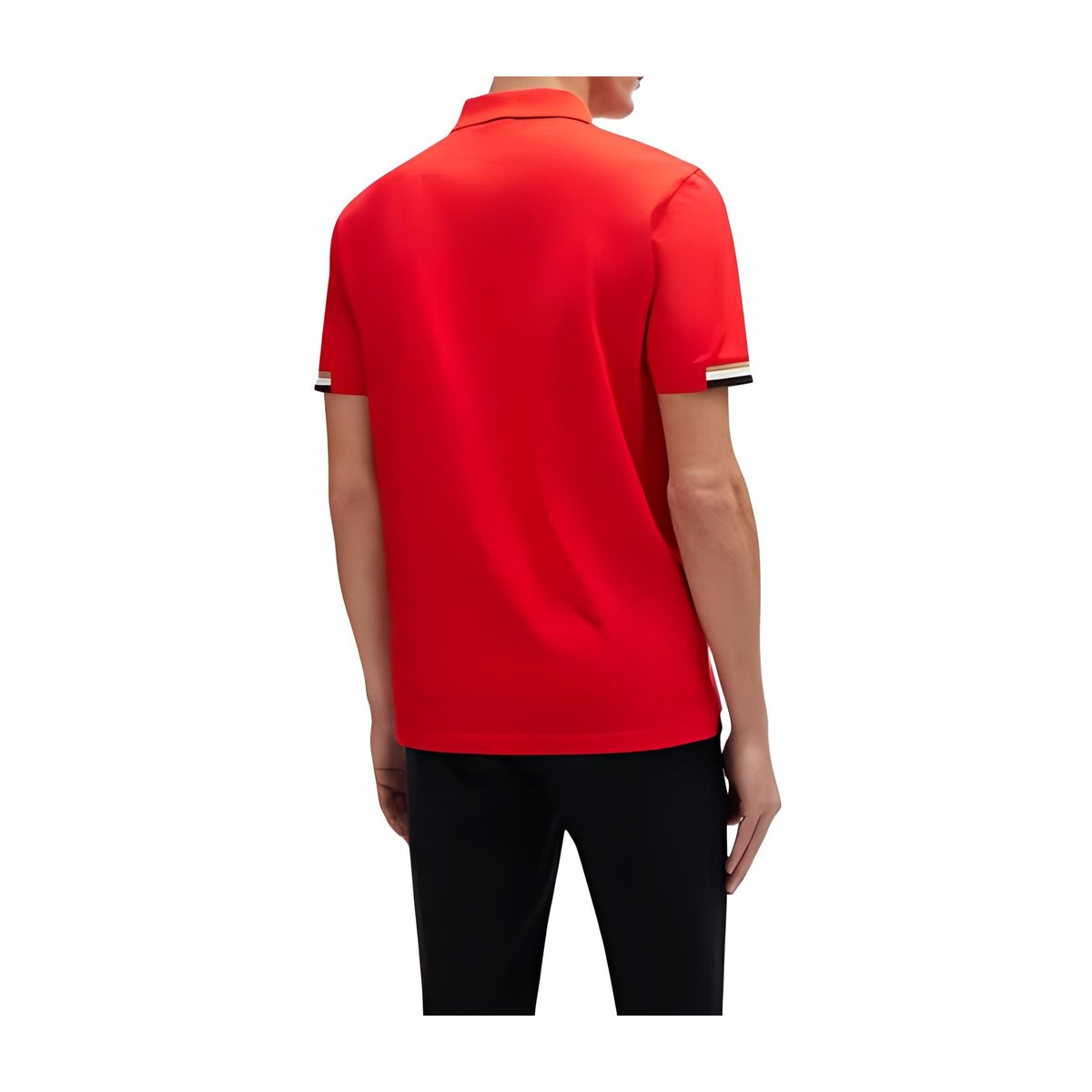 HUGO BOSS Regular-Fit Polo Shirt With Rubberized Logo LogoPolo
