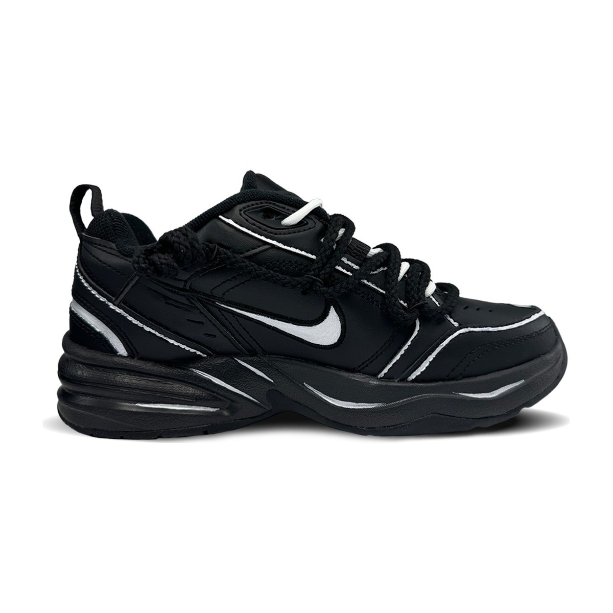 Nike Air Monarch 4 Black Silver