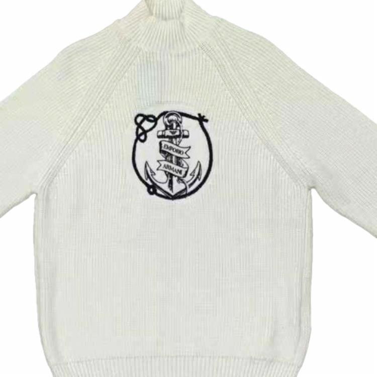 Emporio Armani FW24 White Sweater
