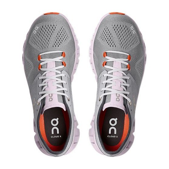 On Cloud X 1 Grey Pink