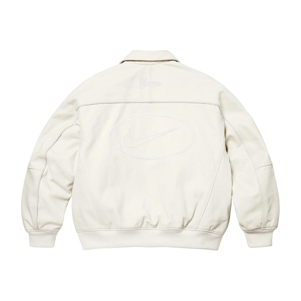 Supreme x Nike Leather Varsity Jacket