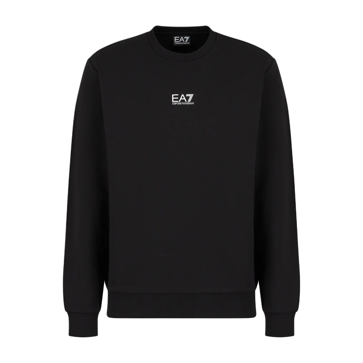 Emporio Armani EA7 SS24 Logo Crewneck Sweatshirt Black