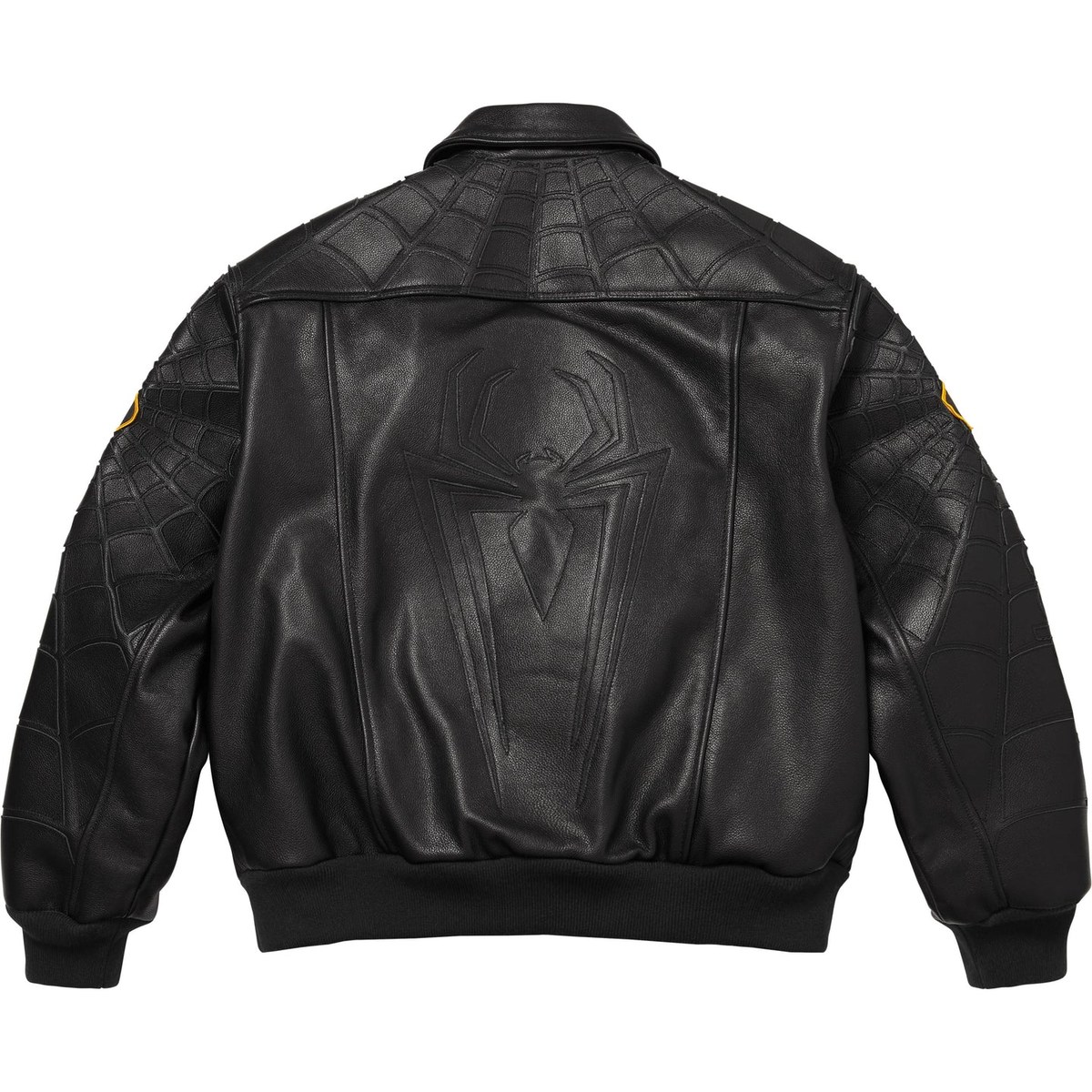 Supreme vanson Leathers x Spider-Man SS26 WEEK14 Jacket logo