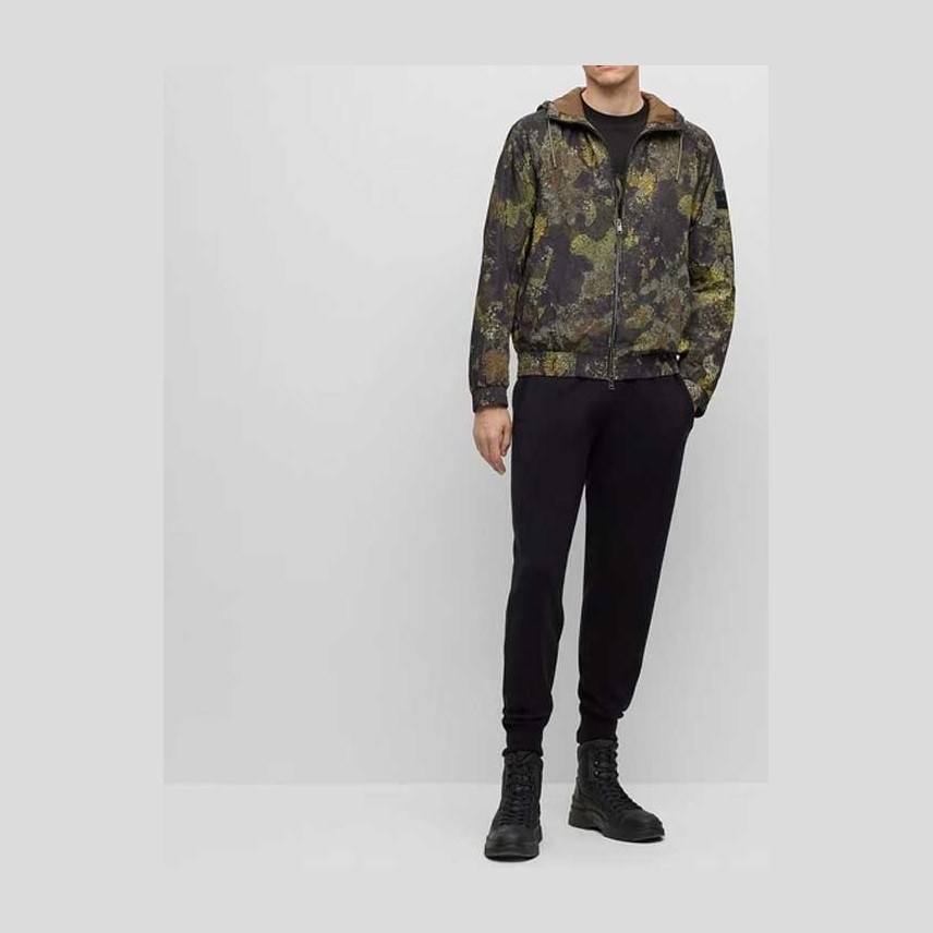 HUGO BOSS FW23 Camo Zip Hoodie