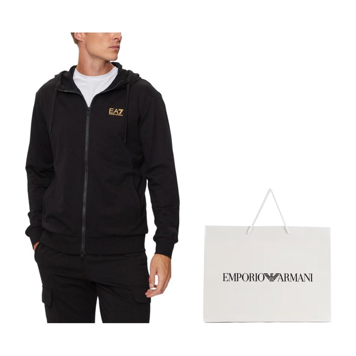 Emporio Armani EA7 Hoodie Black