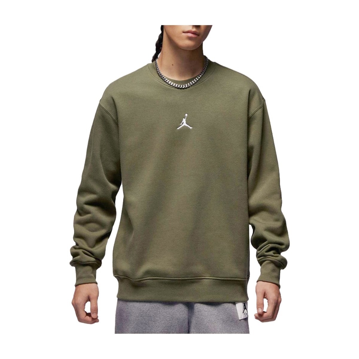 Jordan Essentials Crewneck Sweatshirt Olive