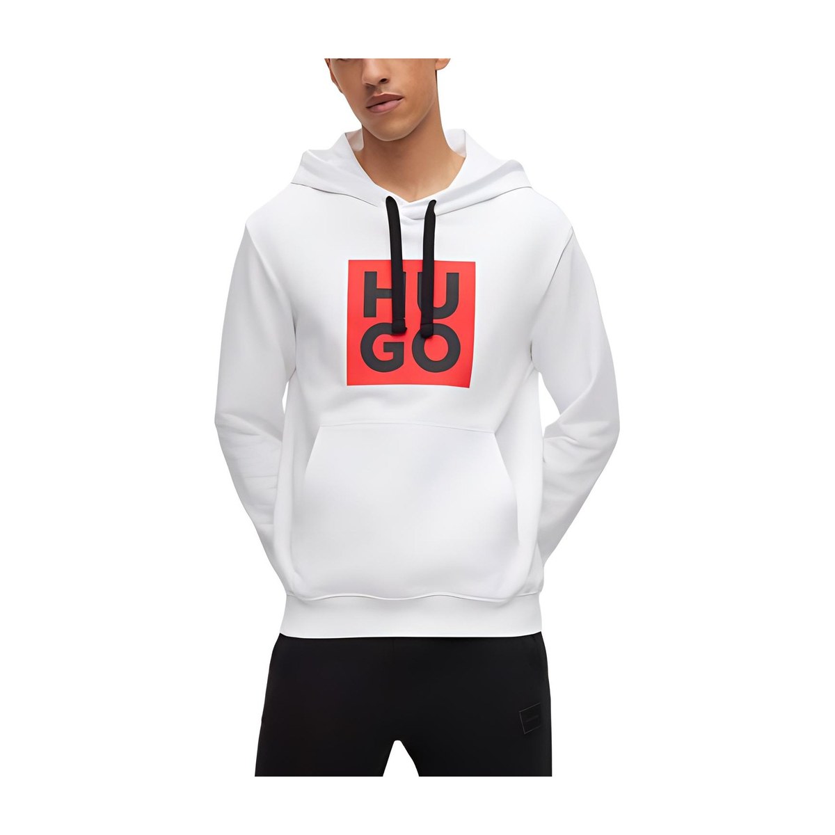 HUGO BOSS Logo Hoodie White