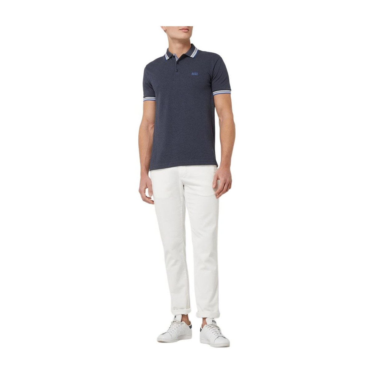 HUGO BOSS Polo Blue Grey