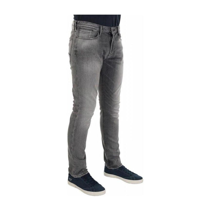 Emporio Armani Slim Washed Jeans Gray
