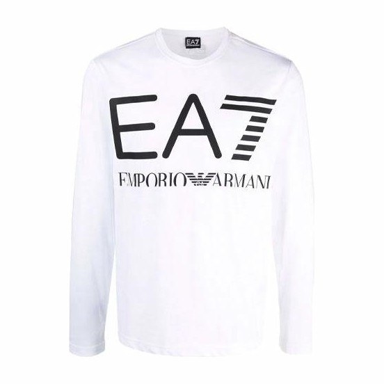Emporio Armani EA7 Long Sleeve T-Shirt White