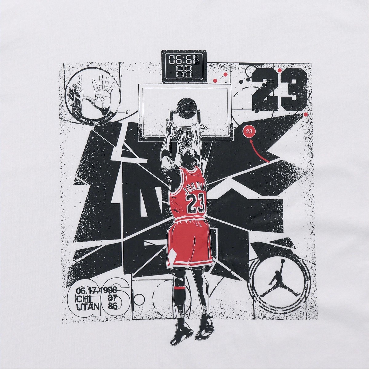 Jordan 14 Print Crewneck T-Shirt White