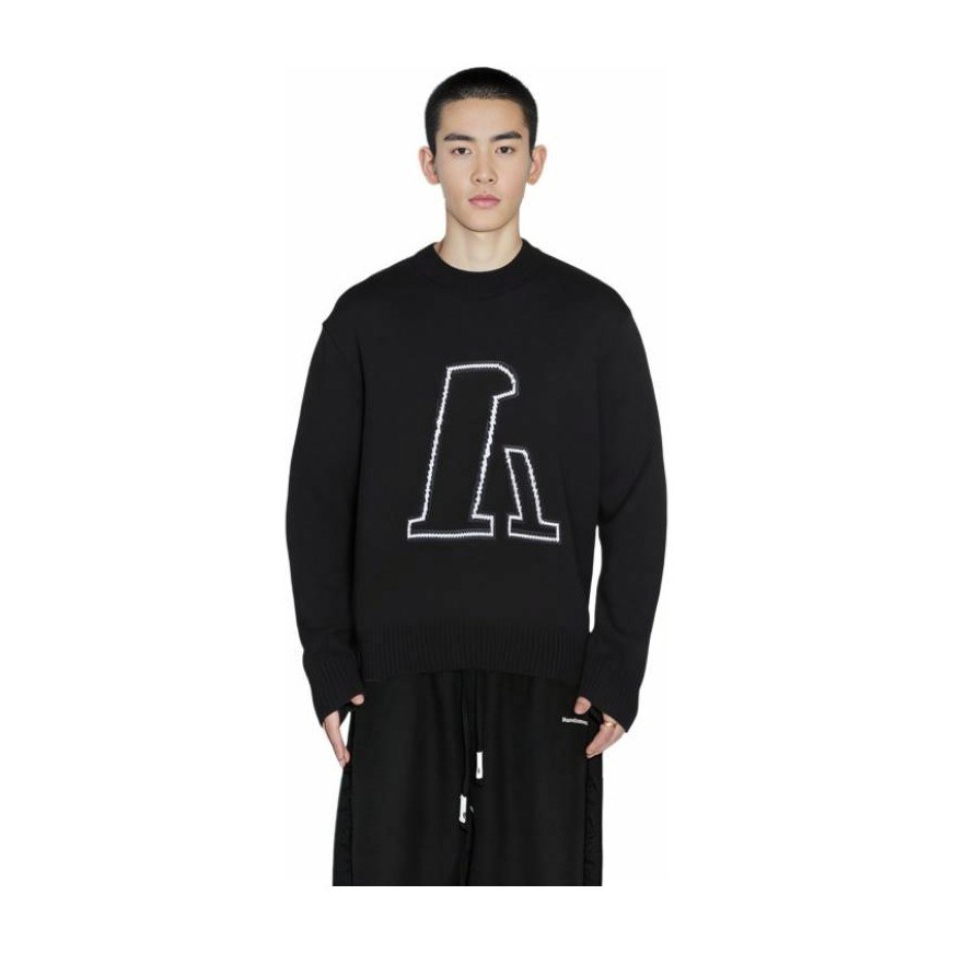 Emporio Armani Pullover Knit Sweater Black