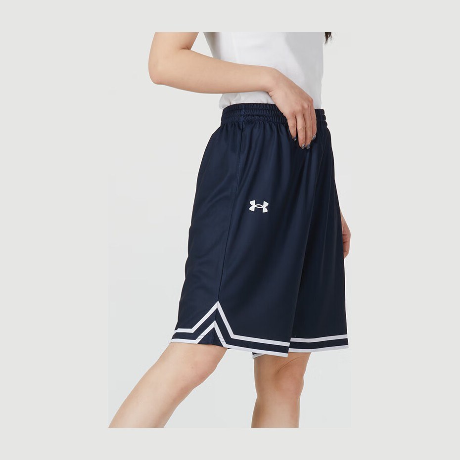 Under Armour SS24 Colorblock Basketball Pants Blue
