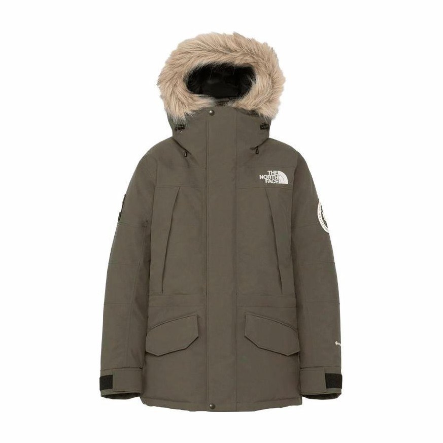 The North Face Logo Print Hooded Down Jacket