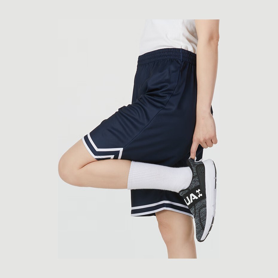 Under Armour SS24 Colorblock Basketball Pants Blue
