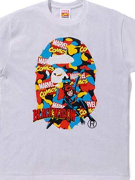 BAPE x Marvel Black Widow Tee White