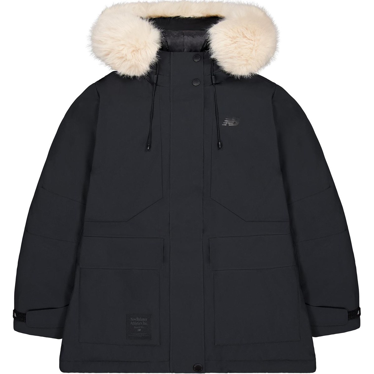 New Balance Hooded Windbreaker Jacket Black