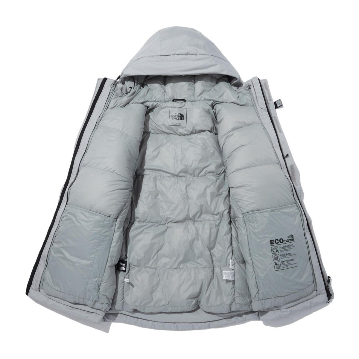 The North Face Himalayan Zip-In Parka Silver