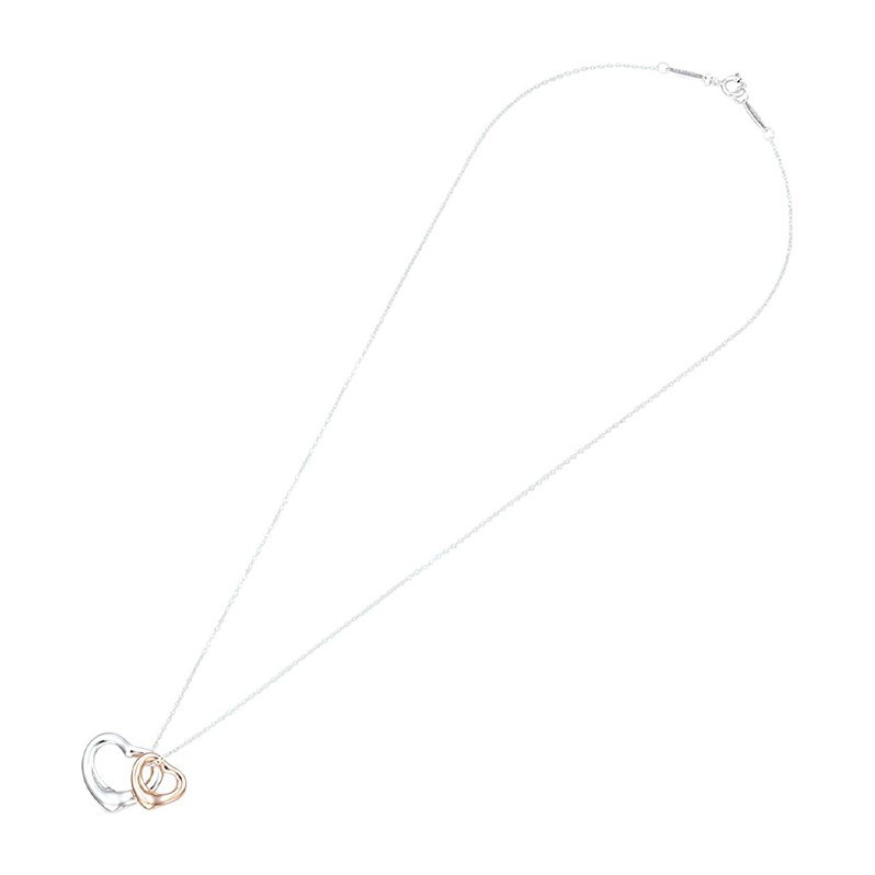 Tiffany & Co. Elsa Peretti Open Heart Necklace Silver